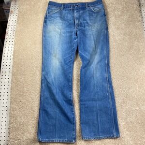 Vintage 80s Sedgefield Mens Flared Jeans Denim Blue Size 38x33 Made in USA